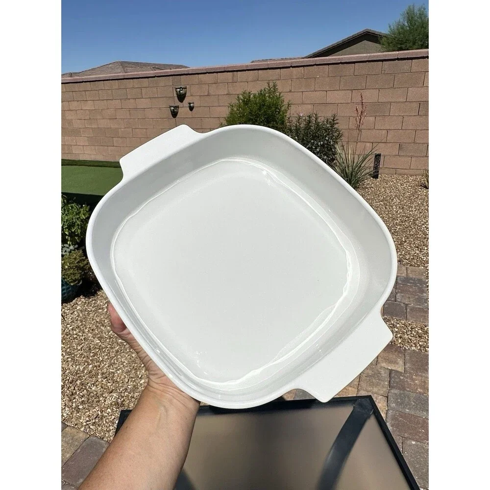 Vintage 1980's Corning Ware MW-A-10 Microwave Browning Sear Food Dish, No Lid